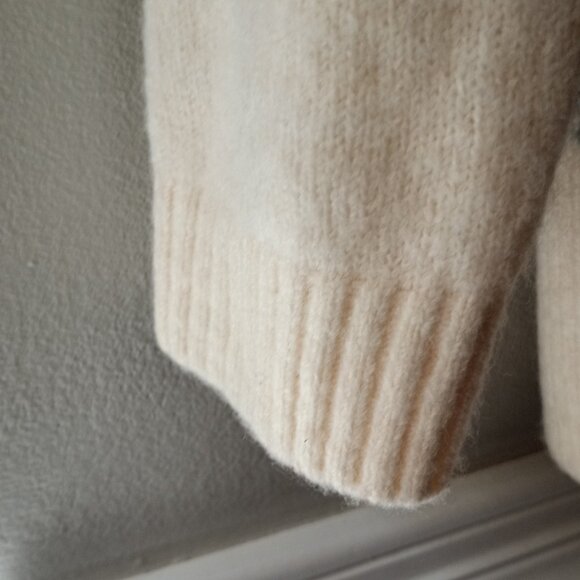 'LOFT' Cowl neck oversized Plaid Sweater Size S NWOT - Picture 5 of 12